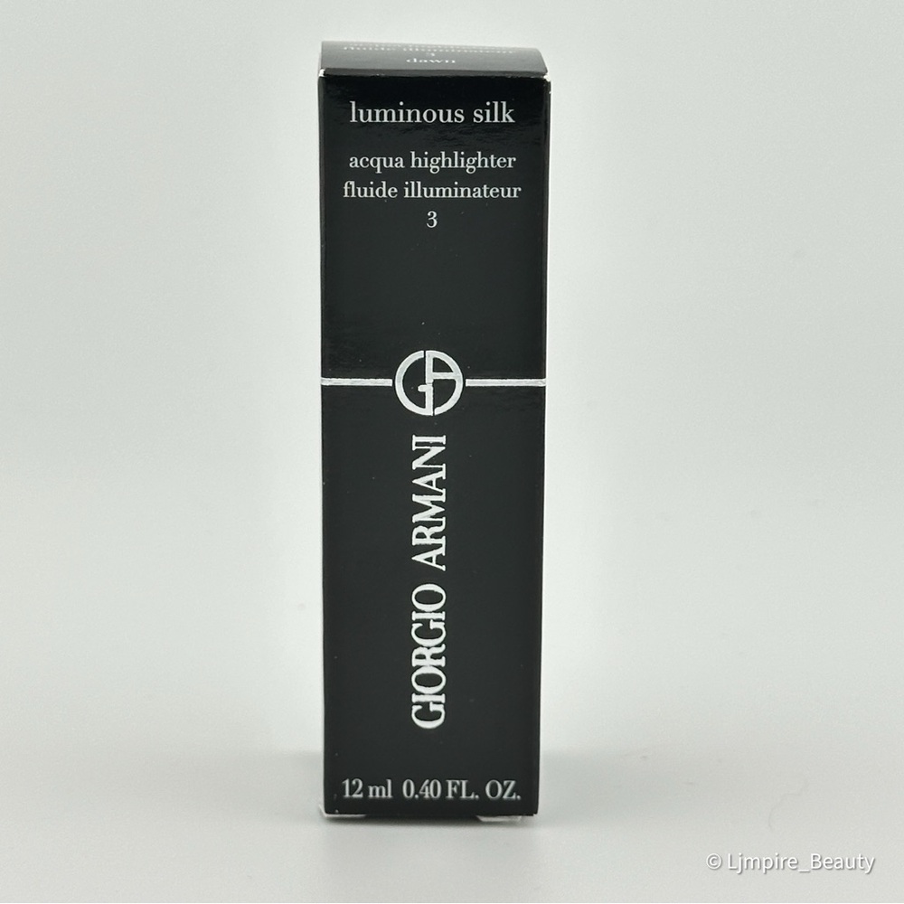 3 - 🆕 GIORGIO ARMANI Luminous Silk Acqua Highlighter - 3 Dawn (rosy bronze) NIB - Picture 5 of 9